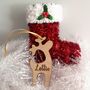 Personalised Reindeer Christmas Tree Decoration, thumbnail 2 of 3