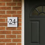 Personalised Light Grey Acrylic House Name And Number Sign New Home, thumbnail 2 of 4