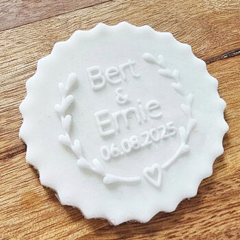 Personalised Wedding Cake Icing Debosser Tool, 2 of 6