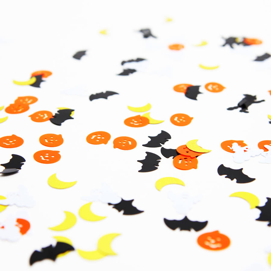 halloween spooky table confetti by postbox party | notonthehighstreet.com