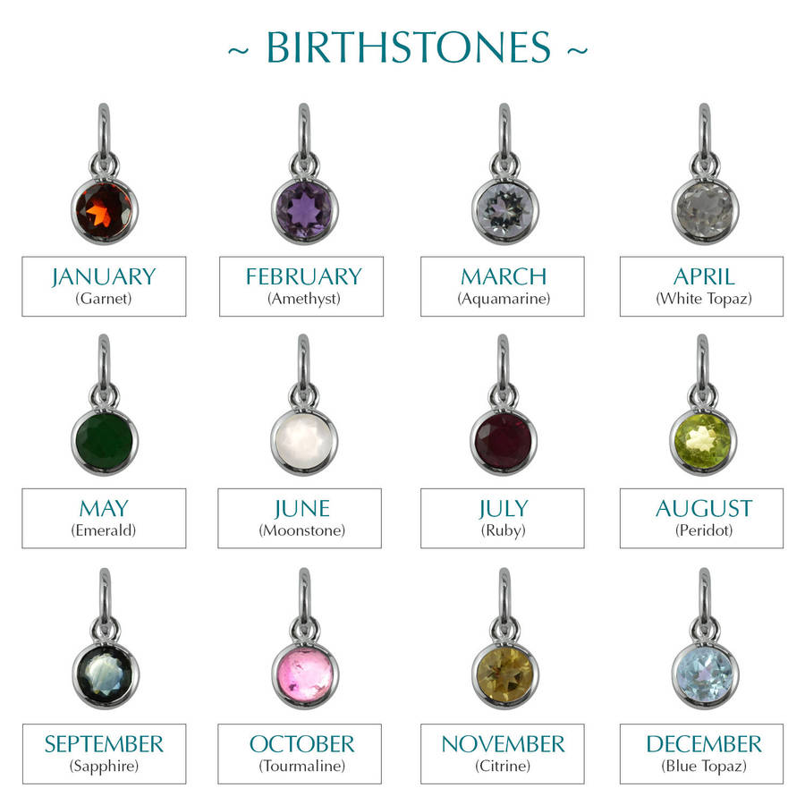 birthstone jewellery set by lily charmed | notonthehighstreet.com