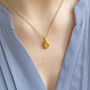 Organic Gold Plated Nugget Heart Pendant, thumbnail 8 of 10