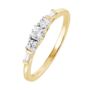 Solid Gold Natural Diamond Five Stone Rings, thumbnail 5 of 12