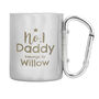 Personalised Number One Daddy Stainless Steel Mug, thumbnail 3 of 4