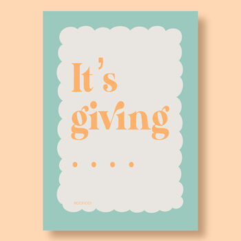 It's Giving… Print, 3 of 8
