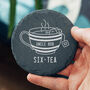 Personalised 60th Birthday Coaster Tea Gift For Him Or Her, thumbnail 3 of 3