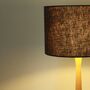 Linen Charcoal Grey Lampshade, thumbnail 5 of 9