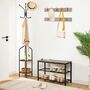 Coat Tree Rack Coat Stand Free Standing Clothes Stand, thumbnail 5 of 9
