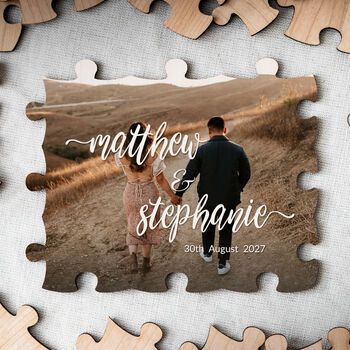 Wedding Puzzle Guestbook Personalised With Custom Photo, 3 of 10