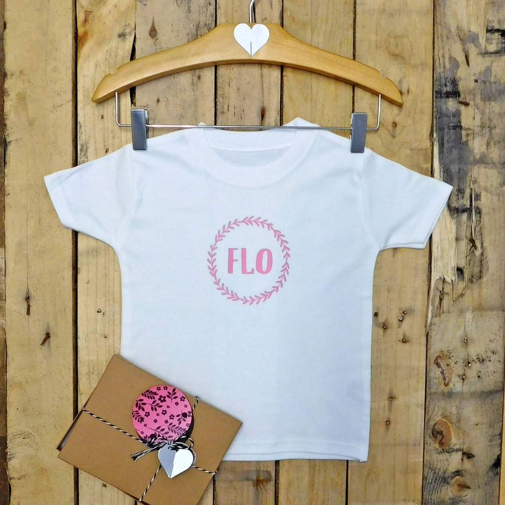 Personalised Baby T Shirt Birthday Gift By Allihopa