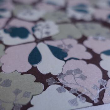 Silver And Pink Botanical Art Print, 6 of 9