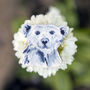 Inky Polar Bear Eco Wooden Pin Brooch, thumbnail 1 of 6