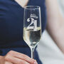21st Birthday Personalised Champagne Flute, thumbnail 4 of 5