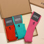 Vibrant Sock Lover Gift Box, thumbnail 1 of 5