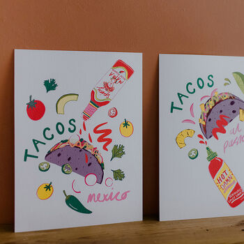 Mexican Tacos Art Print Series, 2 of 7