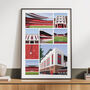 Arsenal Fc Views Of Highbury And The Emirates Poster, thumbnail 3 of 8