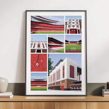Arsenal Fc Views Of Highbury And The Emirates Poster, 3 of 8