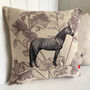 Vintage Equestrian Horse Cushion Cover, thumbnail 3 of 7