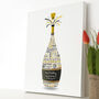 Personalised Pearl Anniversary Champagne Word Art, thumbnail 3 of 7