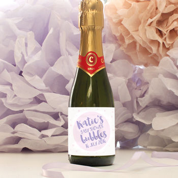 Personalised Baby Shower Bubbly Mini Labels, 4 of 6