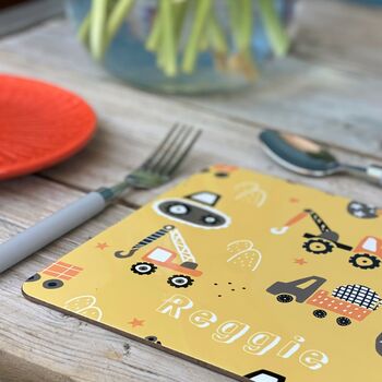 Trucks Personalised Placemat, 2 of 7