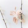 Pink And Pearl Hummingbird Clip On Decorations, thumbnail 1 of 4
