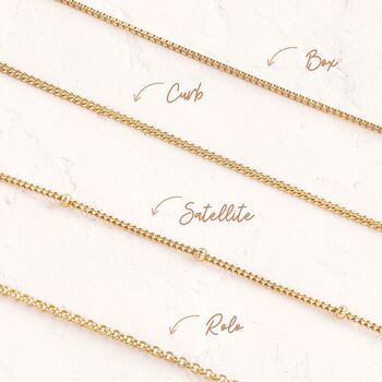 Personalised Name Necklace, Cursive Script In Gold Or Sterling Silver, 7 of 11