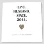 10th Wedding Anniversary Card Tin Epic Card, thumbnail 2 of 5