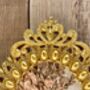 Gold Oval Photo Frame 6x4 Inch – Beaded Design, thumbnail 2 of 8