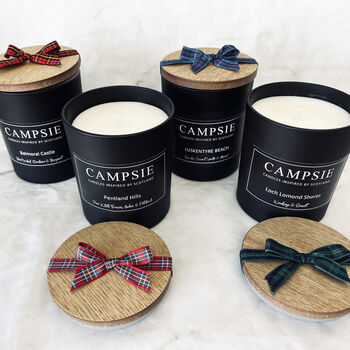 West Highland Way Scottish Tartan Candle, 2 of 4