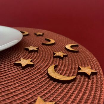 Wooden Moon And Star Confetti, 3 of 4