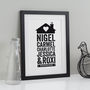 Personalised Home Family Print, thumbnail 2 of 9