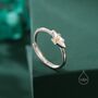 Sterling Silver Moth Ring, thumbnail 2 of 12