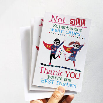 Personalised Superhero Teacher Card, 3 of 12