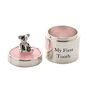 Silver Plated First Tooth And Curl Baby Girl Gift Set, thumbnail 3 of 4