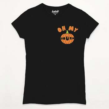 Oh My Gourd Women's Halloween Pumpkin T Shirt, 4 of 5