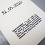 Personalised Anniversary Date Card, thumbnail 4 of 4