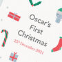 Personalised First Christmas Baby Print, thumbnail 4 of 9