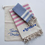 Personalised Beach Towel Set, Team Bride Gift, thumbnail 1 of 12