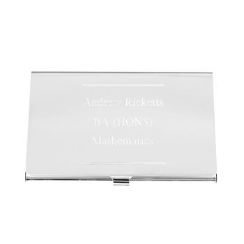 Graduation Name And Letters Business Card Holder, 3 of 5