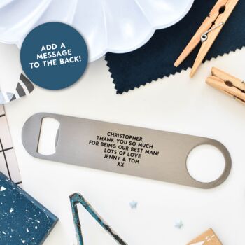 Personalised Father Of The Bride Bottle Opener Gift, 4 of 4
