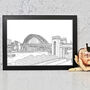 The Tyne Bridge Newcastle Drawing Art Print, thumbnail 10 of 10