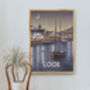 Looe Cornwall Travel Poster Art Print, thumbnail 5 of 8