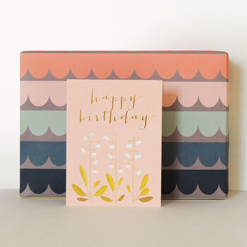 Mini Gold Foiled Birthday Card, 4 of 5