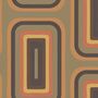 Retro Oblong Wallpaper Tan + Orange, thumbnail 1 of 2
