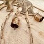 Double Elephant Wind Chime With Bells, thumbnail 2 of 6