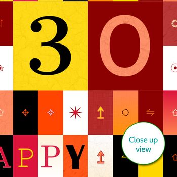 Personalised 30th Birthday Card Age And Name, 5 of 10