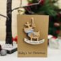 Personalised Baby Boy's First Christmas Card 2024 Decoration, thumbnail 7 of 11