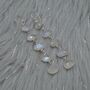Rainbow Moonstone Dangle Sterling Silver Earrings, thumbnail 7 of 9