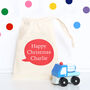 Wooden Construction Truck And Personalised Bag, thumbnail 1 of 6